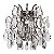 Arandela 40089 HSR Cromado 30x30cm para 2x Lampadas E-14 Bivolt - Imagem 2